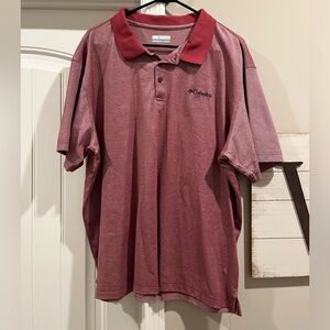 Burgundy Columbia Polo